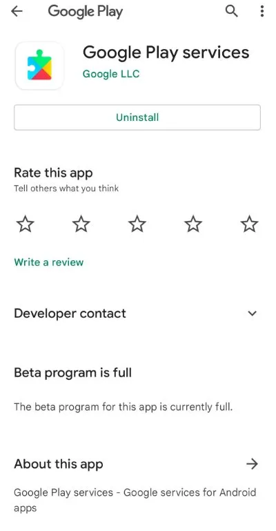 Google Play services screenshot 4