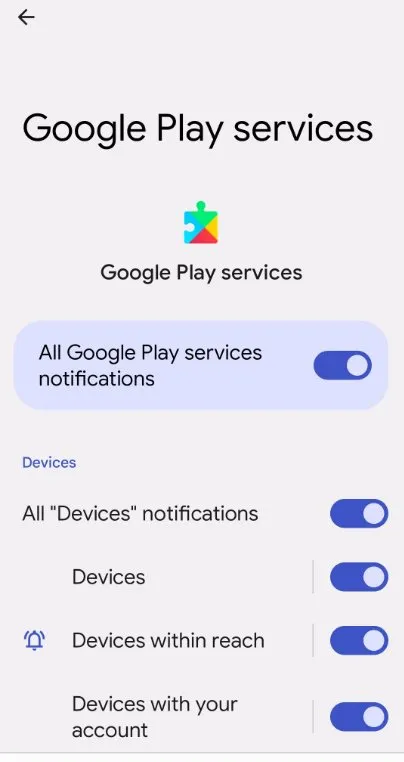 Google Play services screenshot 5
